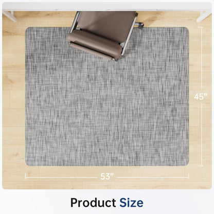 Cybstrax Office Chair Mat for Hardwood & Tile Floor, 45" x 53" Desk Chair Mat, Anti Slip, Non-Curve Computer Chair Mat for Rolling Chairs Floor Protector for Home Office