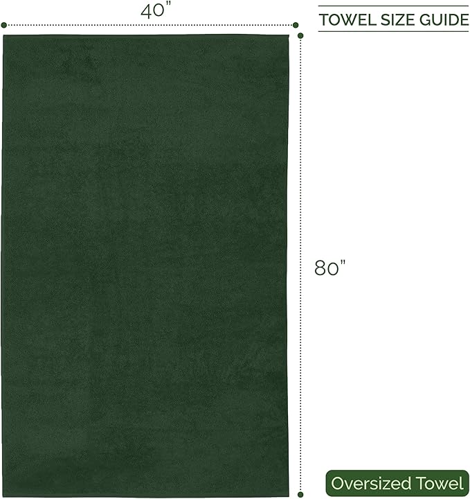 Elegant Comfort Three Line Popcorn Extra Large Luxury Bath Towel