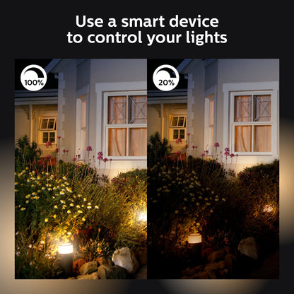 PHILIPS Hue Smart 100W PAR38 LED Bulb, 2 Pack, White & Color Ambiance Color-Changing Light, 1300LM, E26, Outdoor Light Bulbs, Control with Hue App, Works with Alexa, Google Assistant and Apple Homekit