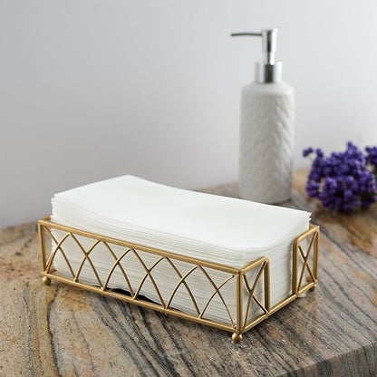 200 BloominGoods Disposable Bathroom Napkins | Single-Use Linen-Feel Guest