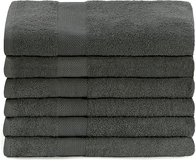 Simpli-Magic Cotton Bath Towels, 6 Pack