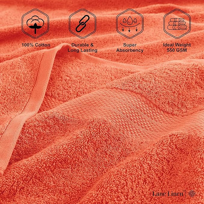LANE LINEN 100% Ring Spun Cotton Bath Towels