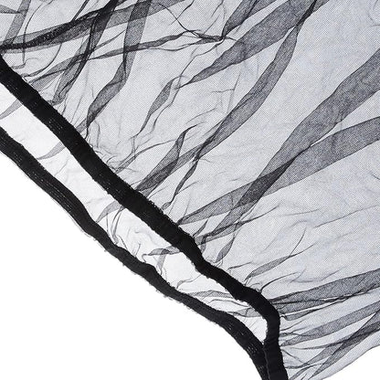 Prevue Pet Products Mesh Bird Seed Catcher with Elastic Band - Washable Nylon Skirt to Control Seed Debris on Cage Base, Lightweight Bird Cage Netting, Fits Medium and Large Cages - Black or White