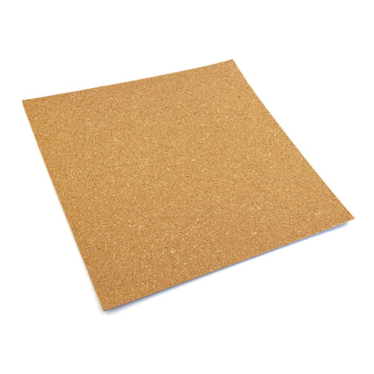 LWR CRAFTS Self-Adhesive Cork Sheets, 12 x 12 Inch, Pack of 12, 1mm Thick Natural Cork Sheets for Crafts, DIY Wall Decor & Classroom Projects