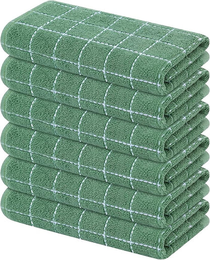 Mordimy 100% Cotton Terry Cloth Kitchen Towels, Super Soft and Absorbent Dish