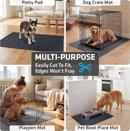 Drymate 2-Pack Washable Pee Pads for Dogs (29x36), Waterproof, Absorbent, Slip-Resistant, Reusable Pet Training Potty Puppy Mats, Housebreaking, Incontinence Bed Pads, Crate, Kennel (USA Made)