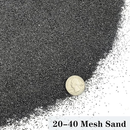 YISZM Aquarium Sand, 2lbs Black Fish Tank Sand, Aquarium Gravel Substrate for Aquascaping, Vivariums, Terrariums, Plants and Crafts