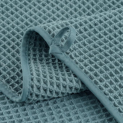 Microfiber Waffle Hand Towels, 4 Pieces, Fast Drying, Lint Free 430 GSM