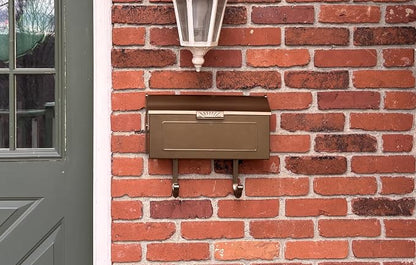 Special Lite Horizon Horizontal Wall Mount Mailbox - Bronze Aluminum Mailbox for Wall Mount - SHH-1006-HBZ