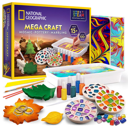 NATIONAL GEOGRAPHIC Arts, Crafts and Chemistry Kit for Kids