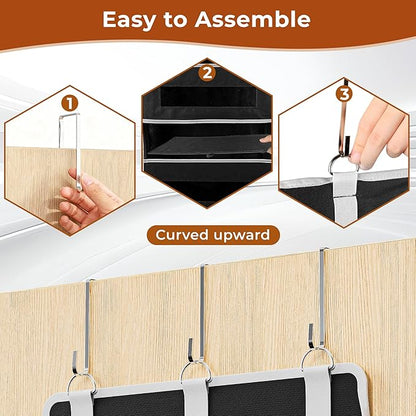 2 Packs 5-Tier Over the Door Storage Organizer