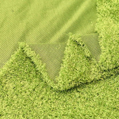 Surf turtle Faux Fur Fabric,Curly Teddy Fleece Soft Fluffy for DIY Crafts Pet Bed,Craft Material 36" x 59",Grass Green