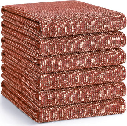 Homaxy Premium Kitchen Towels, Large Cotton Kitchen Hand Towels, Flat and Terry