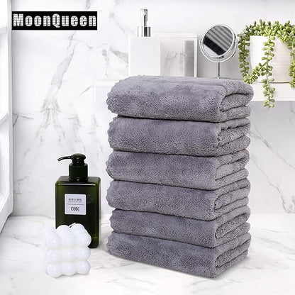 MOONQUEEN 6 Pack Premium Hand Towels
