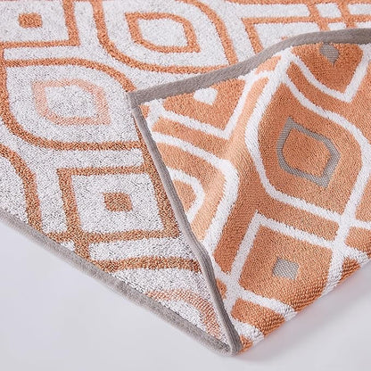 Modern Threads Oxford 6-Piece 100% Cotton Towel Set – Yarn Dyed Jacquard &