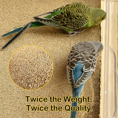 S&X Gravel Paper for Bird Cage 12-Pack 16” x 10” Gravel Liner Paper Sand Sheets Bird Cage Liners