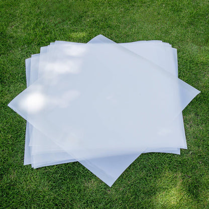 24X24 Inch 7mil Blank PET Laser Cutting Stencil Plastic Sheets (10 Pack), Food-Safe Mylar Template Material for Crafting, Template Material for Cutting Machines, Cricut Venture, Laser Cutting