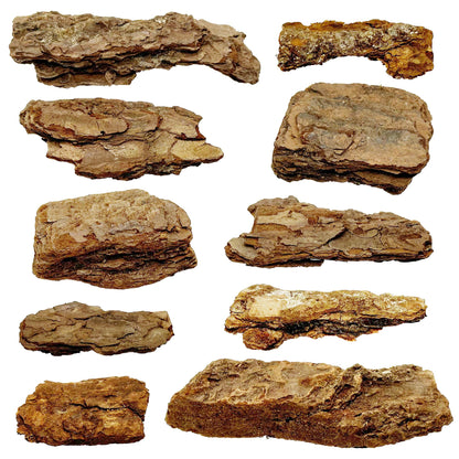 Cayway Diorama Supplies Kit, Model Scenery Tree Bark Miniature Bark Diorama Materials Miniature Terrain, Mountain Rock Material Model for Train Landscape Railway