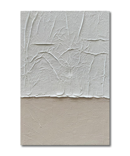 NANKAI Art 45x30 Inches Modern Minimalist Art Painting White and Grey Abstract Art Oil Painting Home Office Corridor Wall Decoration Art