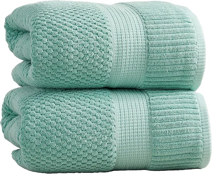 NY Loft 100% Cotton Towel Set| Super Soft & Absorbent Quick-Dry |Textured and