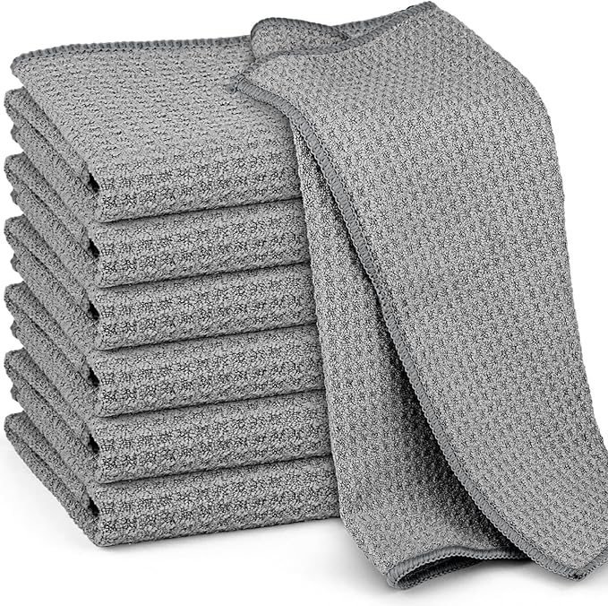 Microfiber Cleaning Cloth Waffle Weave