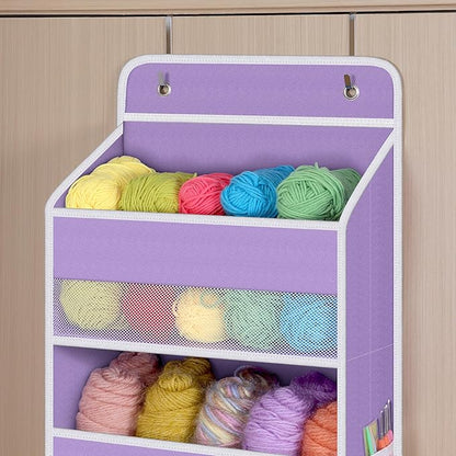 Univivi 5-Shelf Over The Door Hanging Organizer, Back of Door Organizer
