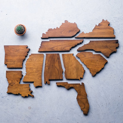 The Wooden States Of America - Magnetic Key Holder (Ohio)