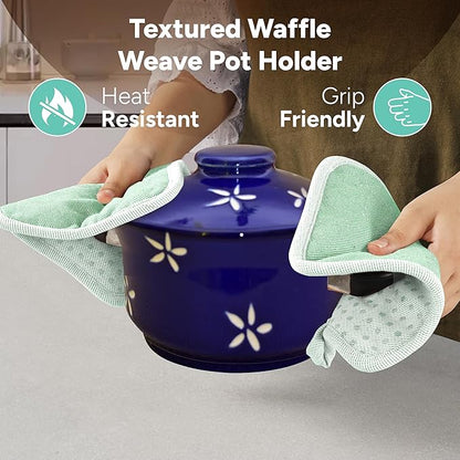 Casa Platino Heat Resistant Oven Mitts & Pot Holders, 4-Piece – Oven Mitt