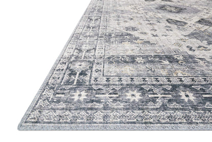 Loloi Skye Collection SKY-02 Silver/Grey 6'-0" x 6'-0" Round Area Rug
