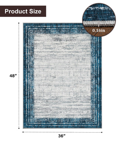 chakme Office Chair Mat for Hardwood Floor, 48"x36" Easy Glide Computer Desk Mat Protector for Rolling Chair Under Desk Rug Nonslip Backing, Machine Wash, (Square)