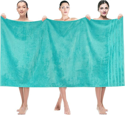 American Soft Linen 35x70 Jumbo Large Bath Towel, 600 GSM 100% Cotton Turkish
