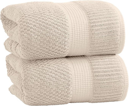NY Loft 100% Cotton 2 Pack Bath Sheet Towel Set | Super Soft & Absorbent
