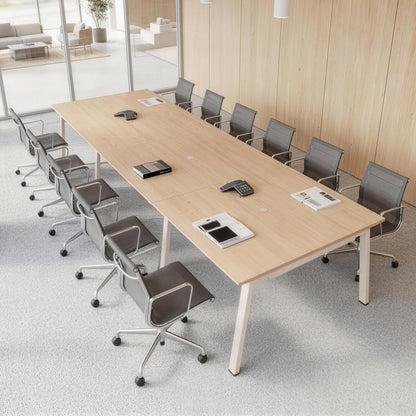 Offee Modular Computer Office Desk, Modern Style Small Study Writing Workstation Table for Home & Business, Conference Table (142" x 47")