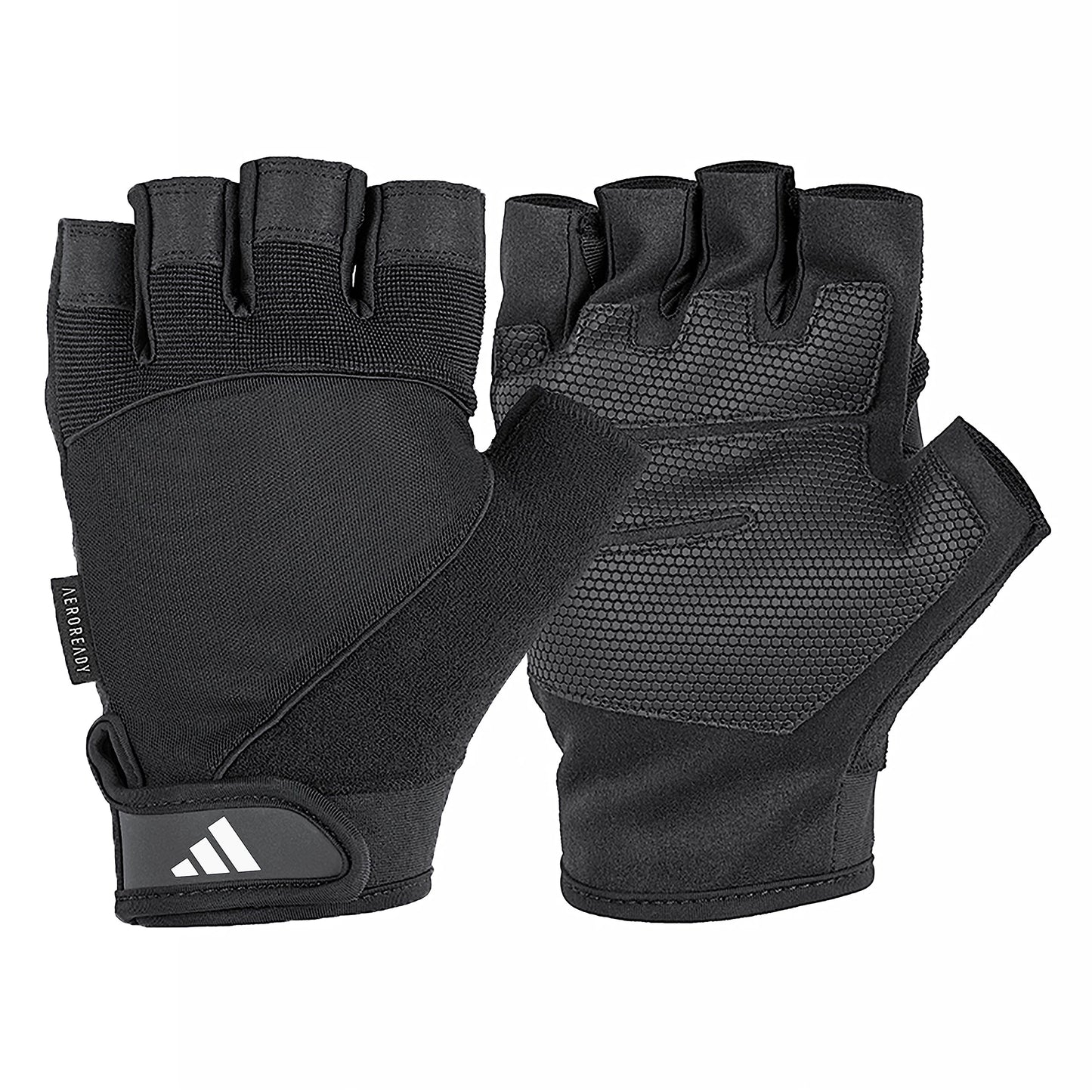 adidas Aeroready Performance Weightlifting Gloves, Fingerless Workout Gloves
