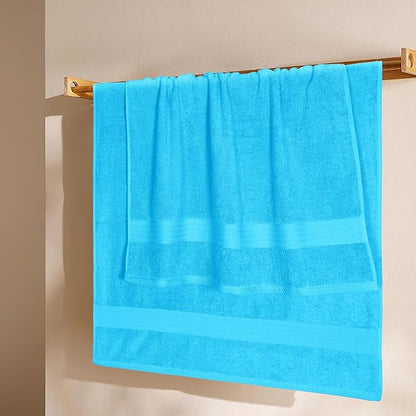 GLAMBURG Premium Cotton 4 Pack Bath Towel Set