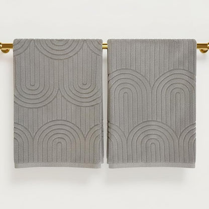 KIBAGA Decorative Hand Towels for Your Bathroom Or Kitchen – Luxurious Set of 2
