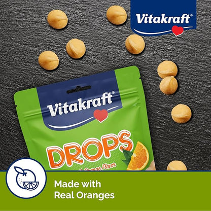 Vitakraft Drops with Orange Flavor Guinea Pig Treats 5.3 oz Bag Delicious Yogurt Enriched Snacks with Vitamin C Essential Nutrients and Wholesome Nourishment for Small Pets