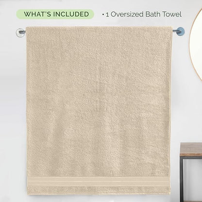 Elegant Comfort Three Line Popcorn Extra Large Luxury Bath Towel