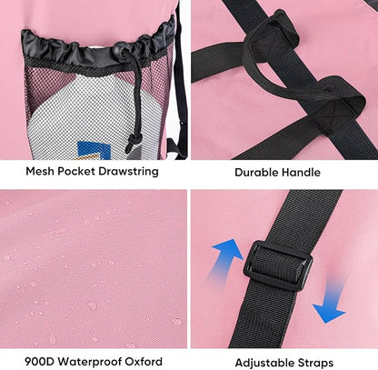BALEINE 2PK 120L Laundry Bag Backpack, 900D Oxford Fabric Large Travel Laundry