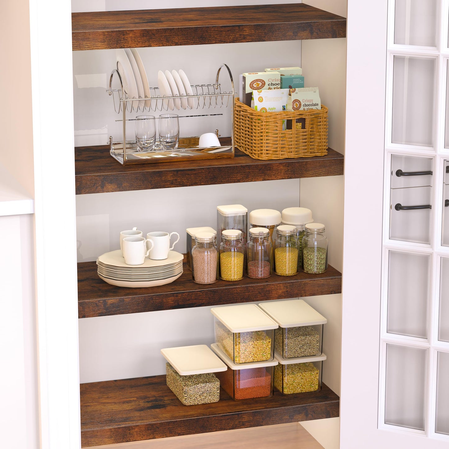 MyLifeUNIT Wire Shelf Covers, 4 PCS 35.8" W x 16" D Wood Wire Rack Covers for Pantry, Closet, Laundry Room