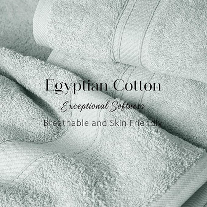 SUPERIOR Egyptian Cotton Pile Bath Towel Set of 2, Ultra Soft Luxury Towels