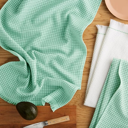 KitchenAid Gourmet Series Gridlines Kitchen Towels 3-Pack Set, 100% Cotton