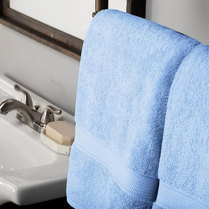 SUPERIOR Egyptian Cotton Pile 10 Piece Towel Set, Includes 2 Bath, 4 Hand