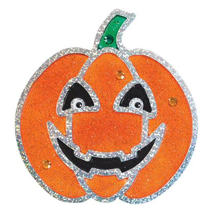 Creativity for Kids Halloween Window Art Kit | Create 7 Spooky Suncatchers with Paint, Rhinestones & Wiggly Eyes | DIY Craft Kit for Kids | Fun for Parties, Gifts & Seasonal Décor (Ages 6+)
