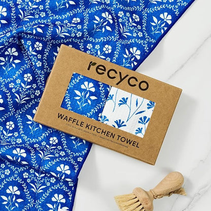 RECYCO Waffle Kitchen Towel Set of 2