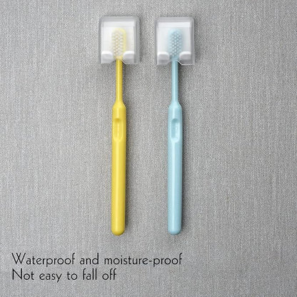4 PCS Toothbrush Holder Wall Mounted