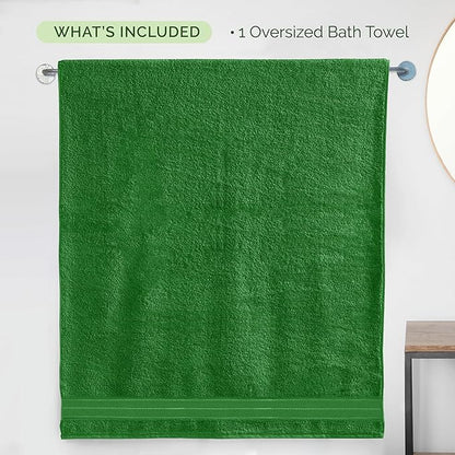 Elegant Comfort Three Line Popcorn Extra Large Luxury Bath Towel