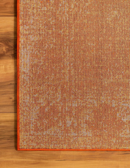 Unique Loom Sofia Collection Area Rug - Casino (4' 1" x 6' 1" Rectangle, Orange/ Ivory)