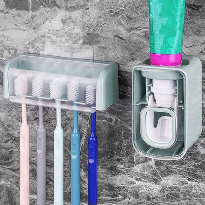 5 Slots Wall Mount Toothbrush Holder