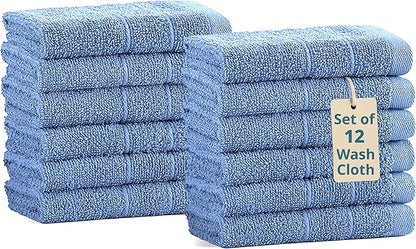 Casa Platino Blue Wash Cloths